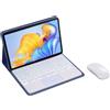 HLTOOP Custodia con Tastiera per Honor Pad 8 12 Pollici 2022, Tastiera Bluetooth Retroilluminata A 7 Colori con Touchpad, Cover Posteriore in TPU Morbido, Mouse Bluetooth,Viola