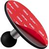 FANAUE Supporto magnetico a testa sferica da 17 mm per Garmin GPS Mount e braccio a doppia base - Supporto per bicicletta moto - Base per cruscotti auto