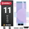 MOBILEX® Batteria senza BMS per iPhone 11 | 3110mAh - Capacità originale | Cella interna di ricambio | Senza cavo flex | Richiede saldatura