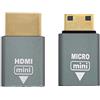 xiwai 2 pz/set compatibile Micro HDMI femmina a mini maschio e HDMI 1.4 maschio adattatore 4K @ 60hz