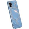 RankOne La Custodia del Telefono è Adatta per NothingPhone (1) / NothingPhone 1 (6.55 Inches), Case per Cellulare in Silicone con Telaio Galvanico - Blu navy