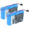 vhbw 2x batteria sostituisce ABB 3HAC13150-1, 3HAC16831-1, 3HAC 16831-1, 41A030BJ0001 per robot industriale (17000mAh, 10,8V, Li-SOCl2)