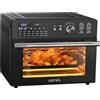 OIMIS Friggitrice ad aria calda XXL 1800W, fornetto elettrico con ventilazione, forno elettrico per pizza 21 in 1 con timer, Dual Cook, friggitrice ad aria, grigliatura e cottura al forno