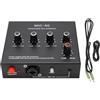 Glomora Microphone Preamp Mic Gain Booster 48V Power Supply Mic Pre Amp for Dynamic Condenser XLR 3.5mm 6.35mm Inputs Outputs (With 3.5mm Sound Cable)