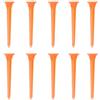 HAKIDZEL 10 Pezzi Tee da Golf Fluorescente in Plastica Arancione | Allenamento a Casa e Campo Pratica, Accessorio Rapido, Minore Attrito, Prestazioni Ottimali, Colore Arancione