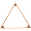 ULTECHNOVO Porta Palle Massello da Biliardo in Legno Triangolare | Base Stabile, Telaio Triangolare Ottimizzato, Scanalatura Interna, Finitura Liscia senza Spigoli, per Club