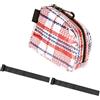 Generic Borsa per tubo superiore, borsa per uso quotidiano, borsa impermeabile per | Organizer compatto con scomparto con cerniera, cinghie in , moschettone staccabile, stampa retrò