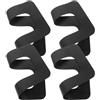DEARMAMY 4 Pezzi Adattatore Base Pinna Sup 9 Pollici per Tavola da Paddle | Patch Adesiva in PVC Nero, per Oceano e Laghi, Compatibile Tavola e Kayak