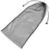 ULTECHNOVO Sacca in Rete per Pinne da Snorkeling Coulisse, 34x74 CM | Nylon Nero, Design Traspirante e Riutilizzabile, per Snorkeling e Immersioni, Chiusura Sicura