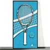Generic Espositore Racchetta,Decorazione da parete Tennis,Cornice da collezione | Ideale per una collezione, questo espositore per racchette e decorazioni da tennis dona un tocco sportivo. (Racchetta non
