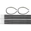 CLISPEED Clip Riflettenti per Pantaloni da Ciclismo con Fascetta per Gamba | ABS e Tessuto, Uso per Ciclisti e Corridori, Visibilità Notturna, Fissaggio Sicuro del Bordo