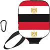 YQxwJL Copertura per pagaia da pickleball in neoprene con stampa bandiera egiziana, custodia protettiva con cerniera con tasca in rete e moschettone