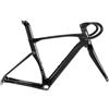 LSRRYD Telaio Strada Aero in Carbonio 700C con forcella, reggisella e manubrio | 43,5/46/48/50/52/54cm Telaio da perno passante 12x100/142mm Freno a disco T47 BB Telaio da corsa