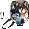 YQxwJL Bella copertura per pagaia da pickleball in neoprene con stampa husky, custodia protettiva con cerniera con tasca in rete e moschettone