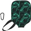 Generic pickleball Covers Green Light-Ning pickleball Paddle Cover | antigraffio Impermeabile Copri paddle pickleball Racchetta Per L'uso Esterno uomini e donne Allenamento