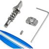 Generico Acciaio inossidabile a vite inossidabile per pinna a paddle board - Viti a pinna senza strumento | per navigare per uomini donne | Kit di sostituzione universale per paddleboards Surfboards
