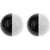 USHOBE 2 Pezzi Palline da Allenamento Golf Doppio Colore Bianco Nero