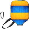 YQxwJL Copertura per pagaia in neoprene con stampa bandiera ucraina, custodia protettiva con cerniera e tasca in rete e moschettone