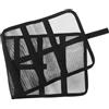 BESTonZON Borsa Porta Esche Arrotolabile Multi Tasca in PVC e Rete Nera | Design Multicomparto Tasca in Rete, Portatile e Leggero, per Pesca in Mare e Uscite Selvatiche