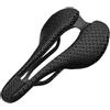 Generico Sella Bici Carbonio K10, Cut out, 250x140mm | Superficie stampata 3D, binari carbonio ovali 7x9mm, nero opaco, 155g