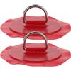 TOYANDONA 2 Pezzi Fibbia Kayak in Acciaio Inossidabile Ring Rosso per Accessori Tavola da Paddle e Riparazione Surfboard Fissaggio Sicuro per Barche Gonfiabili e Kayak