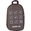 Generisch Organizer portatile per utensili da campeggio e posate, cachi | Borsa per utensili da cucina da campeggio, per barbecue, viaggi in camper, picnic, cucina all'aperto, barbecue e giardino