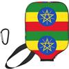 YQxwJL Copertura per pagaia in neoprene con stampa bandiera dell'Etiopia, custodia protettiva con cerniera e tasca in rete e moschettone