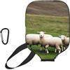 YQxwJL Copertura per pagaia in neoprene con stampa agnelli e pecore, custodia protettiva con cerniera con tasca in rete e moschettone