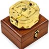THOR INSTRUMENTS marine bussola in ottone bussola tascabile da campeggio - Antique replica Shining in ottone