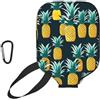 YQxwJL Copertura della pagaia del pickleball del neoprene della stampa dell'ananas, manicotto protettivo della chiusura lampo con la tasca della maglia e il