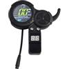LivGrain Mano destra per acceleratore con display per scooter elettrico a 6 poli | Lo schermo LCD mostra velocità, ingranaggio, potenza; si adatta a barre da 22 mm; ideale per vsett serie 8, 9, 10