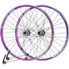 NIKANXIA 26 27,5 Coppia ruote MTB freno a disco anteriore posteriore 100/135mm QR | Adatto a XC/AM/DH e Dirt Jump, cerchio a doppia parete, compatibile cassette 7-11 velocità
