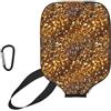 Generic Custodia Per Racchetta Da pickleball Silver Gold pickleball Paddle Cover | Universale antigraffio pickleball Covers Per uomini e donne sport Fits Most Rackets