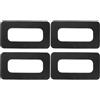 minkissy 4 Pezzi Adattatore per Scatola Pinna SUP 9 Pollici in PVC Nero | Piastra di Collegamento per Tavola da Surf e Sup, Compatibilità, Fissaggio Semplice, Uso in Oceano e Fiume