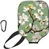 YQxwJL Dogwood Blossoms - Custodia protettiva in neoprene con cerniera e tasca in rete e moschettone