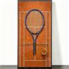 Generic Cornice decorativa per racchetta, espositore da parete per tennis e | La cornice decorativa accoglie la tua racchetta mentre il supporto da parete ottimizza la sistemazione. (Racchetta non