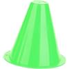 Aoresac Cono da calcio, 10 pezzi, barriere da calcio, accessorio di supporto per segnalibro in plastica, materiale educativo di colore brillante resistente per il pavimento