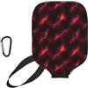 Generic pickleball Covers Red Light-Ning pickleball Paddle Cover | con cerniera Portable pickleball Racket Case Per Fits Most Rackets L'uso Esterno sport
