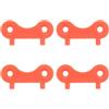 HAKIDZEL 4 Pezzi Chiave per Tappo Serbatoio Barca in Nylon Arancia | Strumento Portatile, Uso Fluido e Resistente All'usura, Soluzione Salvaspazio per Riparazioni Nautiche