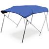 Baoblaze Barca Copertura Barca Tendalino Bimini Tettuccio Parasole Riparo Pieghevole con Struttura in Acciaio 316 E in Nylon Tessuto 600D Anti Sole E Pioggia, Style to 1