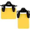 FOMIYES 2 Pezzi Blinder da Tiro Giallo Clip, Protezione Laterale | Compatibile Occhiali da Sole e Vista, ABS Leggero, Blocco Luce Migliorato, per Tiro al Bersaglio