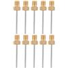 jojofuny 10 Pezzi Ago per Pompa Sfera in Rame, Filettatura 5/16 per Palloni | Compatibile Calcio e Basket, Foro Interno 5mm, Diametro 1mm, per Allenamento e Partite