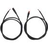 UKCOCO Cavo Segnale Bici 2 Pin PVC Connettori Maschio Femmina Nero | Connessione Plug And Play, Trasmissione Stabile, per Modifica Bici e Ciclismo a Lunga Distanza, Accessori Inclusi