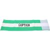 COLLBATH Fascia Capitano Calcio Verde Regolabile per Squadra, Adulto, Allenamento | Tessuto a Bassa Elasticità, Anti Caduta, Resistente All'usura, Display Identità, per Calcio e Football