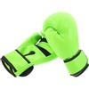 CLISPEED Guantoni da Boxe, Allenamento Arti Marziali e Sacco | Imbottitura in Spugna e Pu, Protezione Urti, Semplice, Verde Chiaro, per Giovani Atleti