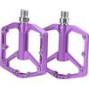 Aoresac Pedali per mountain bike - Piattaforma piatta in lega di alluminio, design antiscivolo MicroGroove, asse da 12 mm, leggero 340 g