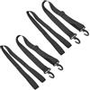 Homoyoyo 4 Pezzi Cinghia Portastivali da Sci Multifunzione, Nera, in Nylon | Portatile e Riutilizzabile, Facile da Fissare, per Scarponi da Sci, Outdoor, Borsa