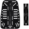 Milageto Diving Backplate Piastra Subacquea Schienalino Supporto Imbrago Carbonio Composito Leggero con Foratura Standard per Imbracature E Sacchi d'Aria