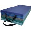 KQFCAZRE Materassino da Ginnastica con Maniglie Spesso Tappetino Fitness Pieghevole Morbido Tappetino da Ginnastica con Maniglia, Blu Scuro, Grigio, Verde Acqua, Verde Pastello