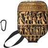 YQxwJL Egypts Hieroglyphics - Custodia protettiva in neoprene con cerniera e tasca in rete e moschettone